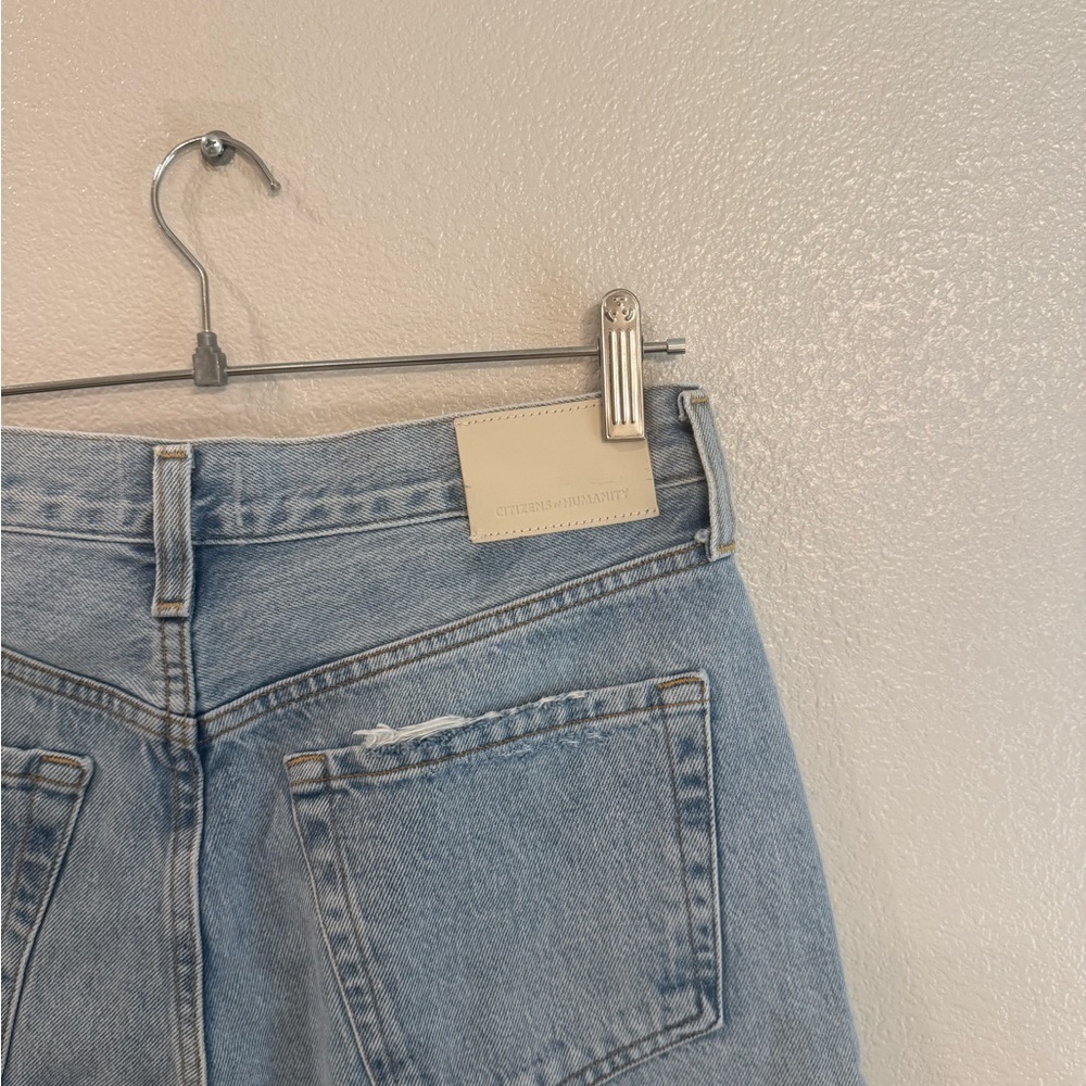 Aritzia Citizens of Humanity Sky Blue Wide Leg Flare Jeans - Picture 11 of 11